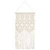vidaXL Wandhanger macram&eacute; 40x80 cm katoen