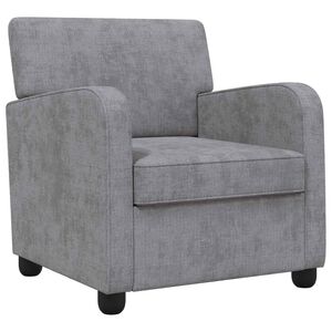 vidaXL Fauteuil Lichtgrijs Chenille