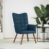 vidaXL Relaxstoel fluweel blauw