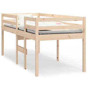 vidaXL Hoogslaper massief grenenhout 75x190 cm