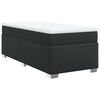 vidaXL Boxspring met matras kunstleer zwart 80x200 cm