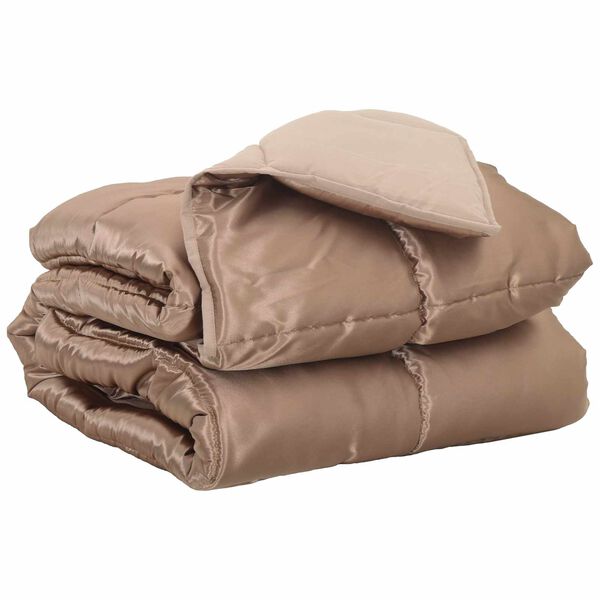 vidaXL Vol jaar dekbed Goud 220 x 135 cm Satijn en Microfiber