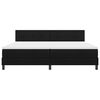 vidaXL Boxspringbed met matras met hoofdeinde Zwart 200 x 200 cm Stof