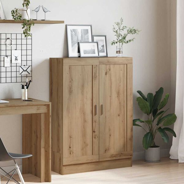 vidaXL Boekenkast 82,5x30,5x115 cm bewerkt hout artisanaal eikenkleur