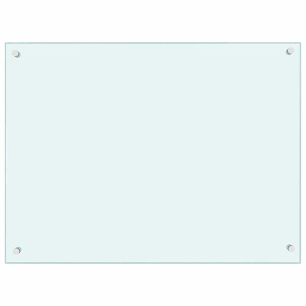 vidaXL Spatschermen keuken 2 st 80x60 cm gehard glas wit