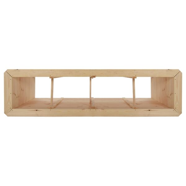 vidaXL Plantenbak verhoogd 200x50x80 cm 19 mm grenenhout