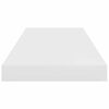 vidaXL Wandschap zwevend 60x23,5x3,8 cm MDF hoogglans wit