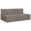 vidaXL Vouwbare Bankbed Lichtgrijs 152 x 86,5 x 60 cm Stof