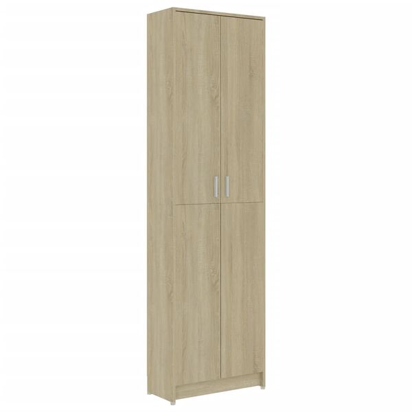 vidaXL Gangkast 55x25x189 cm bewerkt hout sonoma eikenkleurig