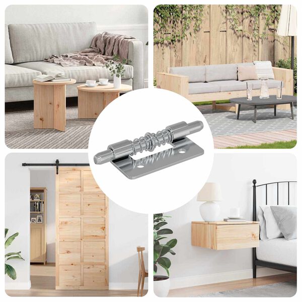 vidaXL Latch 1800 pcs Zilver 46 x 17 x 1,2 mm Staal