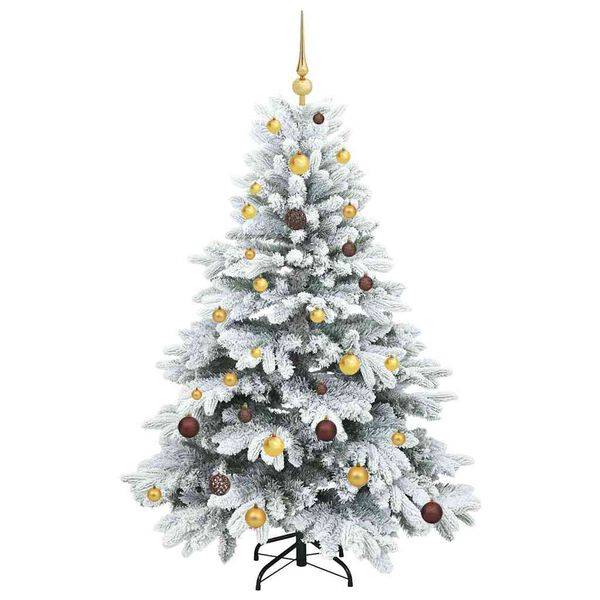vidaXL Kunstkerstboom met 150 LED met standaard Wit 150 cm PE en PVC