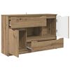 vidaXL Dressoir met lade Artisan Eiken 100 x 30 x 65,6 Bewerkt hout