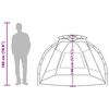 vidaXL Strandtent 2-persoons waterdicht snelontgrendeling grijs