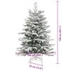 vidaXL Kunstmatige Inklapbare Kerstboom Wit 150 cm PE en PVC