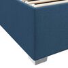 vidaXL Bedframe met matras Blauw 200 x 200 cm Stof