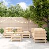 vidaXL 6-delige Loungeset massief grenenhout