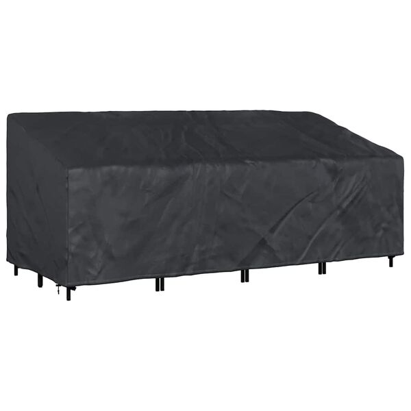 vidaXL Tuinbankhoes Zwart 200 x 100 x 89 cm 600D Oxford Stof