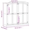 vidaXL Kledingkast Corona 194x52x186 cm massief grenenhout