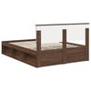vidaXL Bedframe Bruin Eiken 140 x 200 cm Massief grenenhout