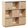 vidaXL Hoge kast 110,5x35x117 cm massief grenenhout