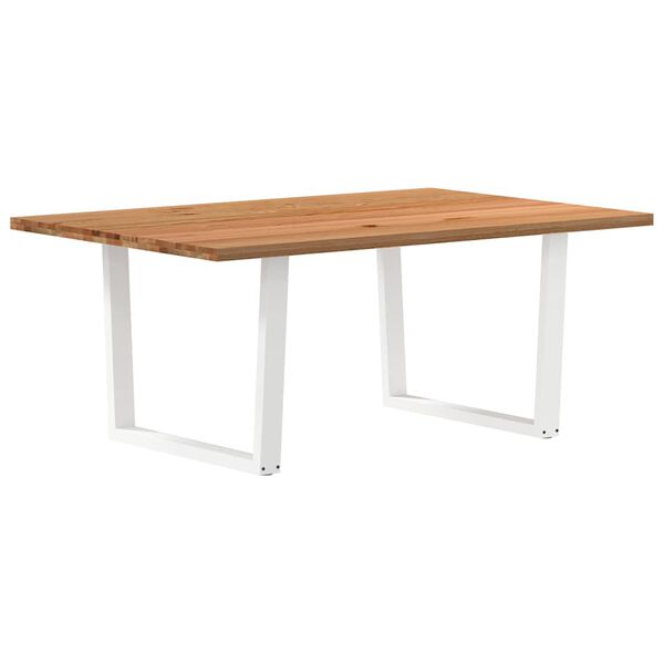 vidaXL Eettafel rechthoekig 180x120x74 cm massief eikenhout