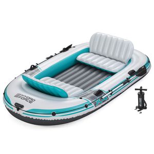 Bestway Opblaasbare boot Grijs en Wit 3,15 x 1,65 m PVC