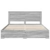 vidaXL Bedframe met lade met hoofdeinde met opslag Bewerkt hout