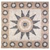 vidaXL Mosaic Tiles Bloem Patroon Meerkleurig 120 x 120 cm Marmer