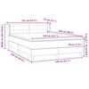 vidaXL Boxspring met matras fluweel roze 140x220 cm
