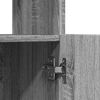 vidaXL Hoge kast 63x33x180 cm bewerkt hout grijs sonoma eikenkleurig