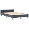 vidaXL Boxspringbed met hoofdeinde Donkergrijs 120 x 200 cm Fluweel