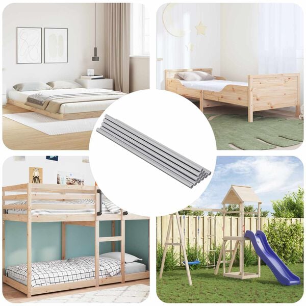 vidaXL Draadstaaf 600 pcs Zilver Staal