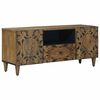vidaXL TV-kast met lade Bruin 105 x 33,5 x 46 cm Massief Mango Hout