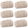 vidaXL Kleden 6 pcs Beige 150 x 130 cm Fleece