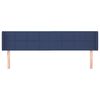 vidaXL Hoofdbord met randen 203x16x78/88 cm stof blauw