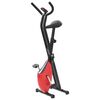 vidaXL Hometrainer X-bike bandweerstand rood