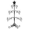 vidaXL Kerstdecoratie kerstboom 90 cm metaal zwart