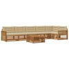 vidaXL Buiten bankenset met kussen 7 pcs Natuurlijk en Beige