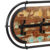 vidaXL Wandkapstok met 5 haken massief gerecycled hout