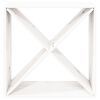 vidaXL Wijnkast 62x25x62 cm massief grenenhout wit