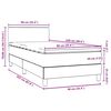 vidaXL Boxspring met matras fluweel donkergroen 90x220 cm