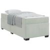 vidaXL Bedframe met matras Lichtgrijs 80 x 200 cm Stof
