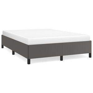 vidaXL Bedframe kunstleer grijs 140x200 cm