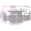 vidaXL Tuin Sofa Set met opslag 5 pcs Beige Poly riet
