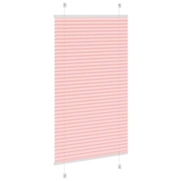 vidaXL Pliss&eacute; rolgordijn 80x150 cm stofbreedte 79,4 cm polyester roze