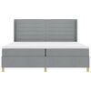 vidaXL Boxspringbed met matras Lichtgrijs 140 x 200 cm Stof