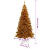 vidaXL Kerstboom met 300 LED met standaard Goud 180 cm PET