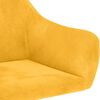 vidaXL Schommelstoel fluweel geel