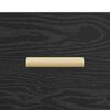 vidaXL Bed kast met lade Zwart Eiken 40 x 35 x 47.5cm Bewerkt hout