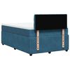 vidaXL Boxspring met matras fluweel blauw 120x200 cm